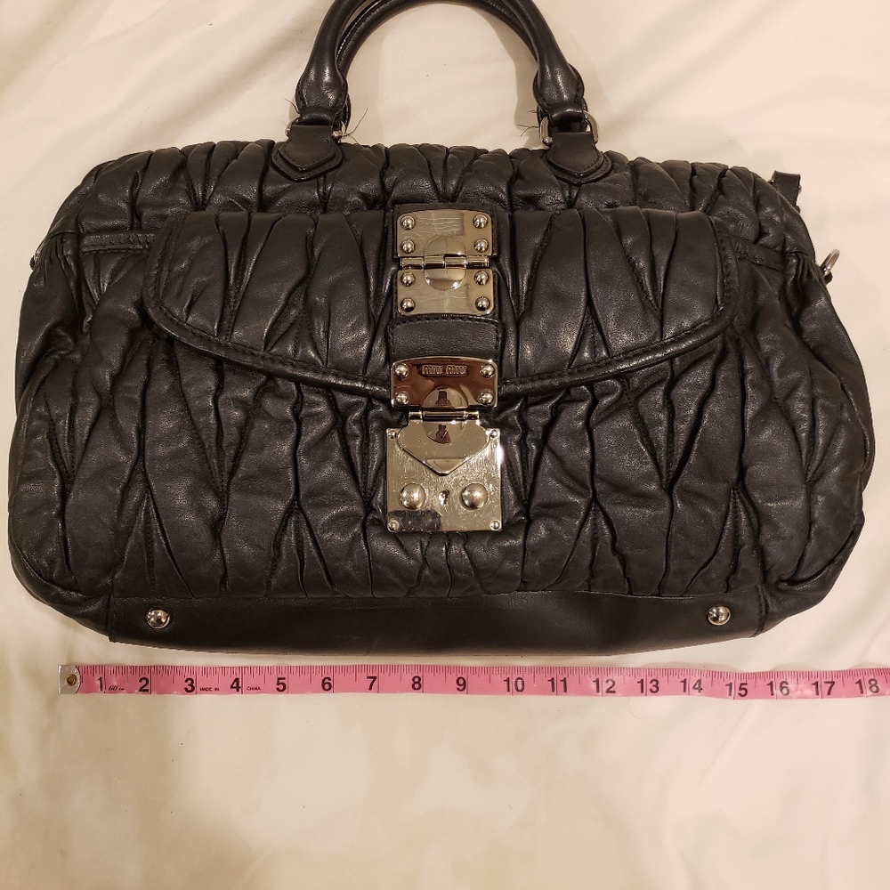 Miu Miu Black Leather Handbag